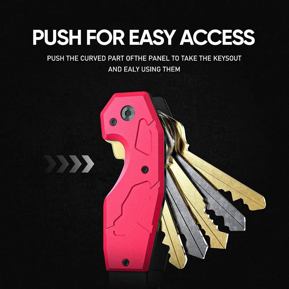 Minimalist key organizer in pocket carry position