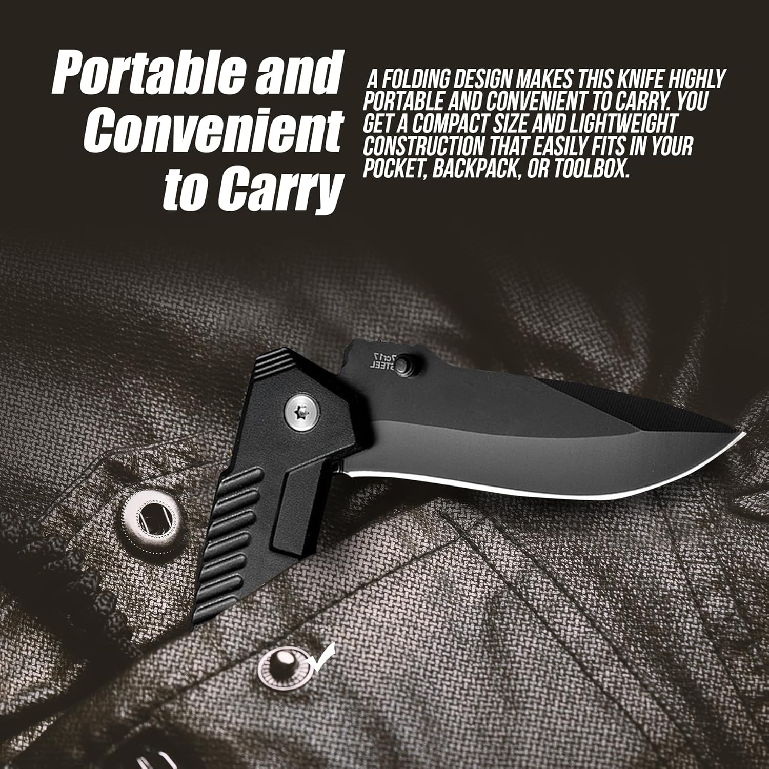 Viper Strike EDC folding knife open blade view