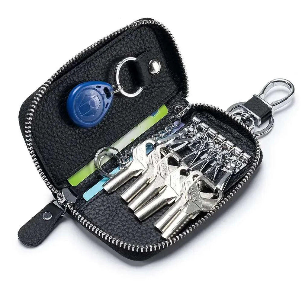 Modular brass key organizer compact pocket key holder front view