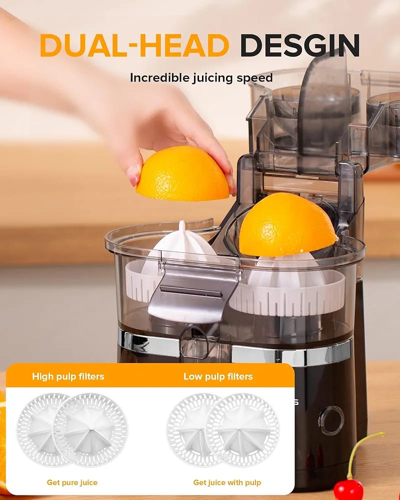 Dual Head Electric Citrus Juicer
