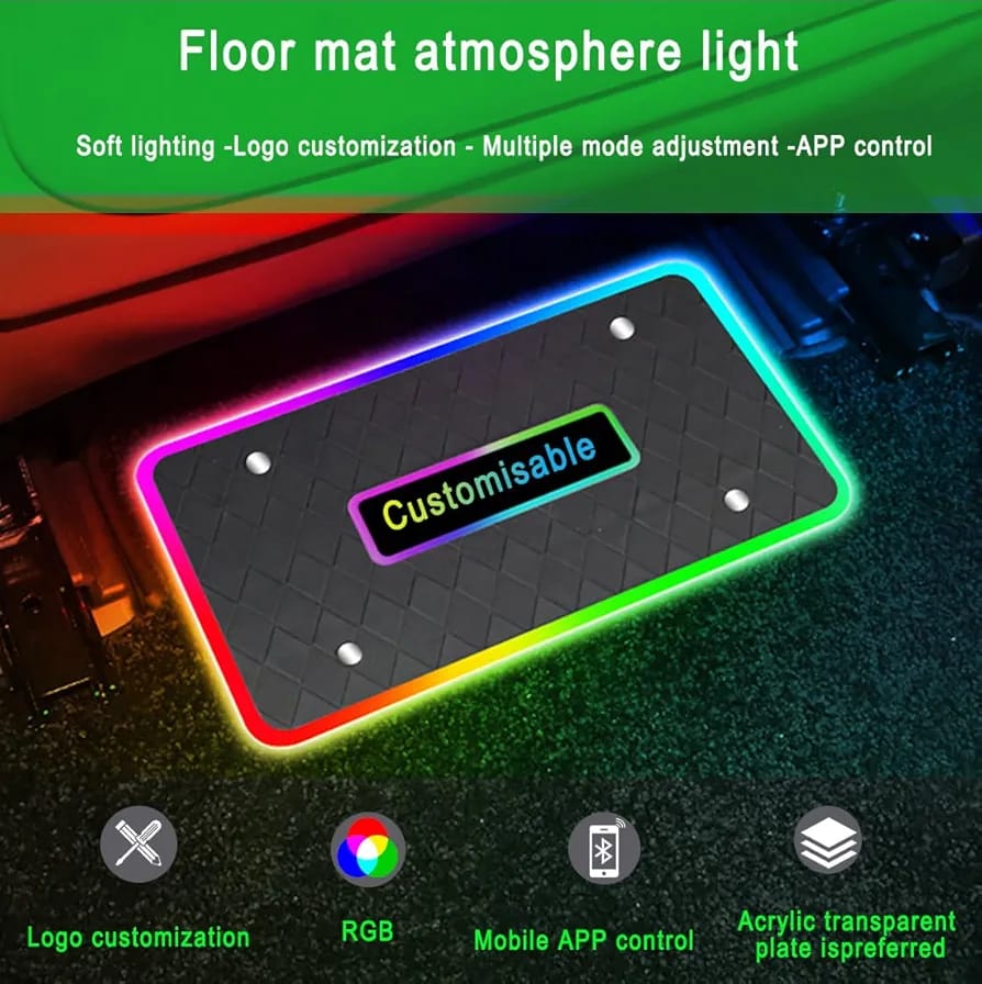 Custom car door logo projector on/off sensor detail