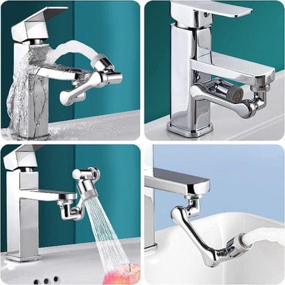 Swivel faucet extender rotating flexible arm detail