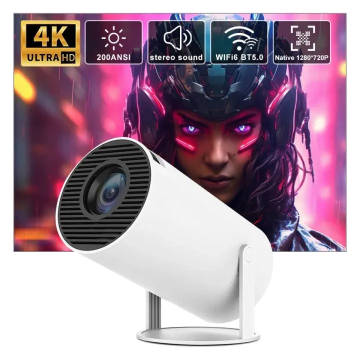 HY300 mini projector compact design side view