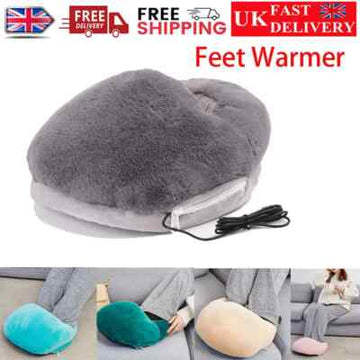 USB heated feet warmer slippers electric heating pad front