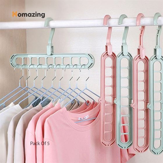 9-in-1 smart cascading hanger space-saving closet organizer