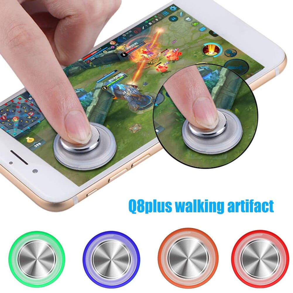 Phone suction joystick attached to smartphone gaming