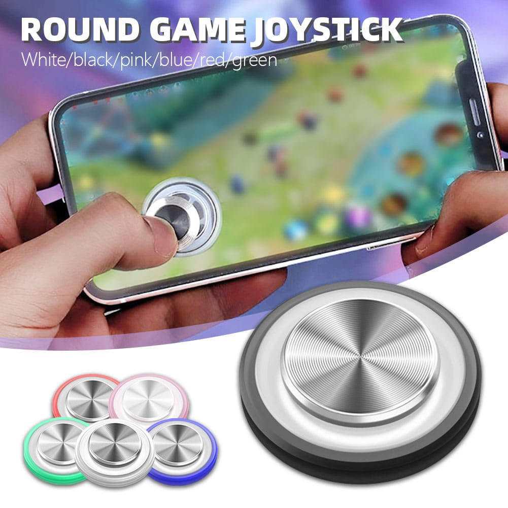 Phone suction joystick attached to smartphone gaming