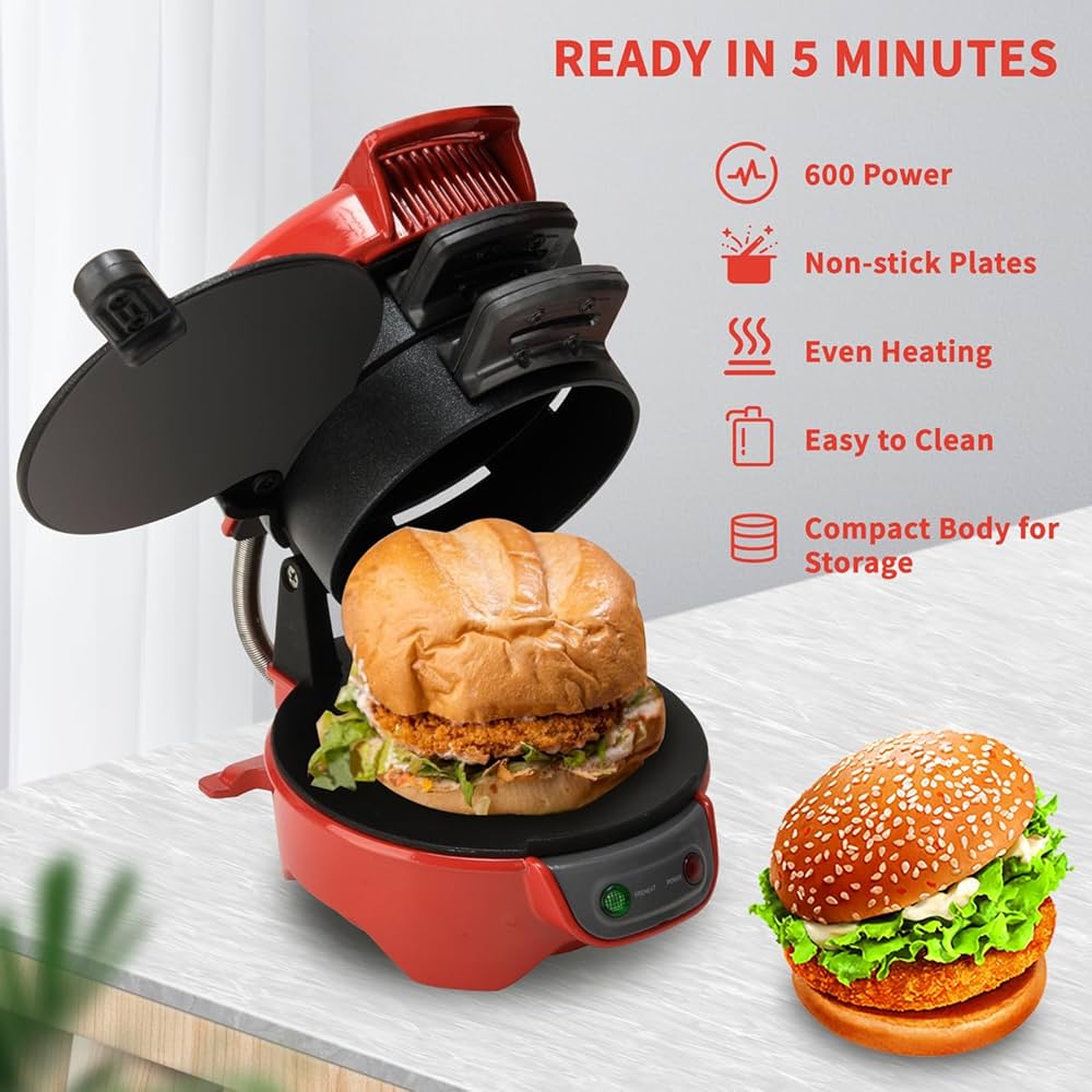 Burger maker machine pressing perfect homemade patty