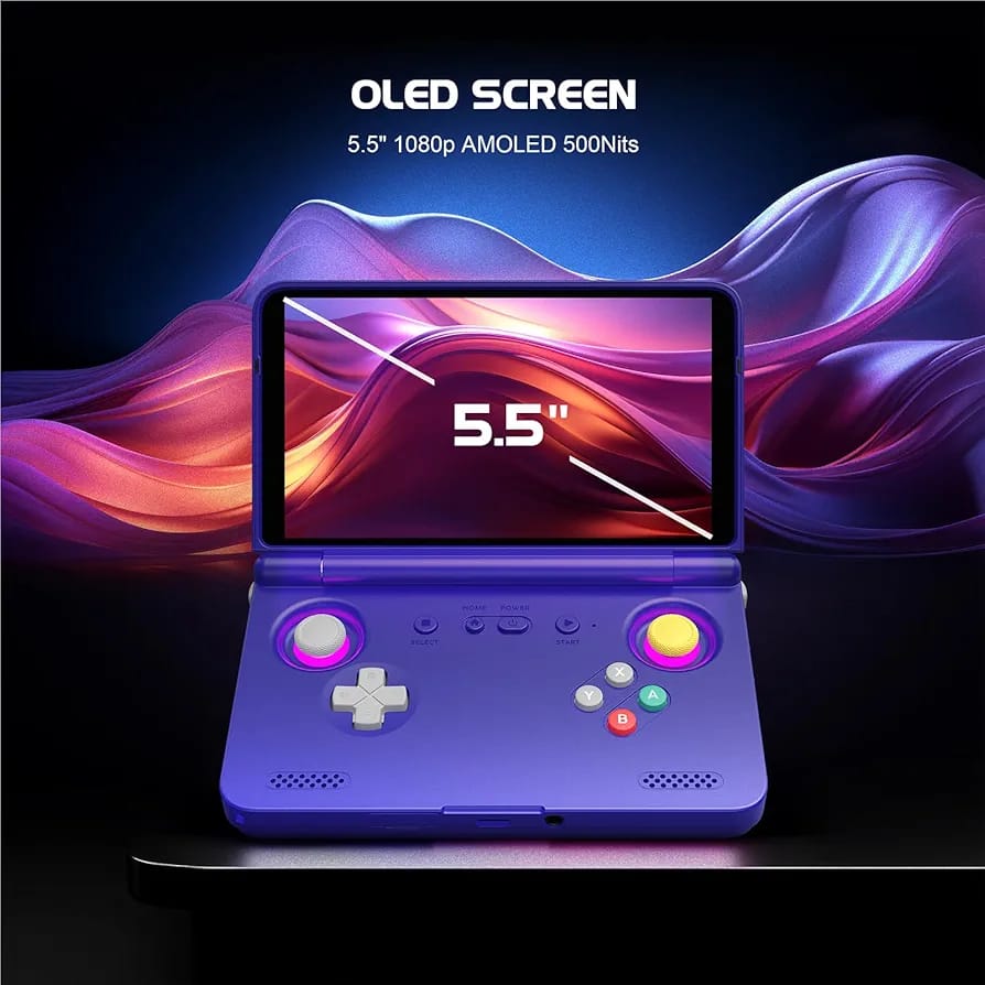 Flip 2 retro handheld game console front view